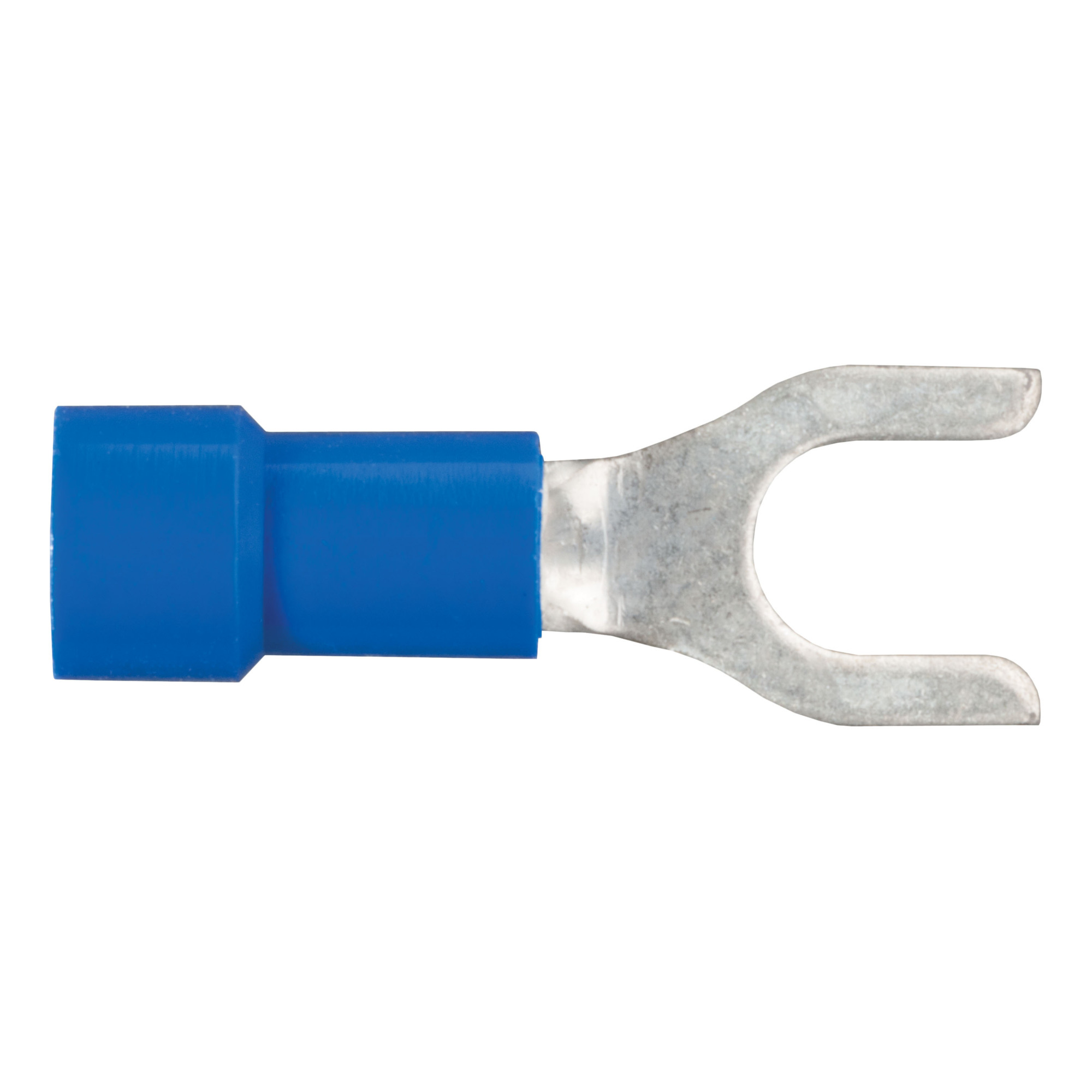 Curt Manufacturing Vinyl-Insulated Spade Terminal Connectors — 16-14 Gauge, Blue, #10 Stud, 100-Pack, Model# 59621
